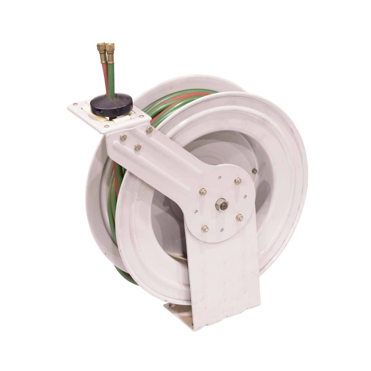 Powerlub - Carretel retráctil para manguera de soldadura